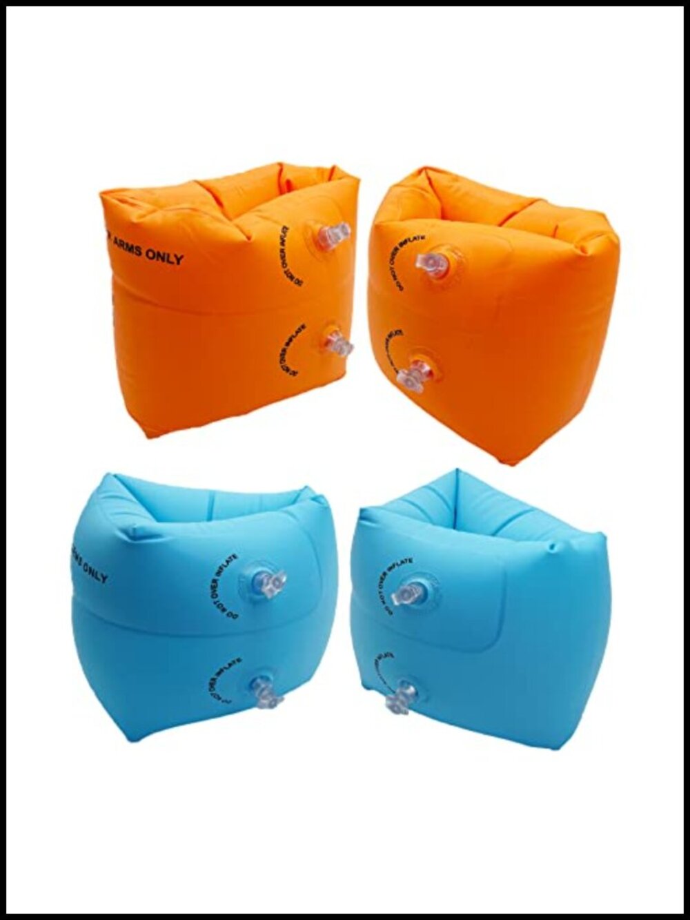 2 Pack Inflatable Arm Floaties for Toddlers Kids Swim Water Wings PVC